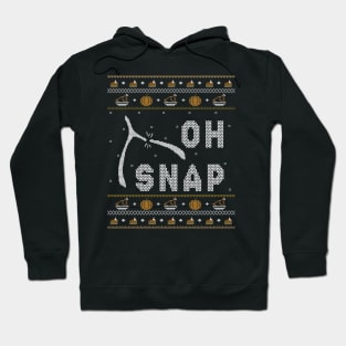 Cool Oh Snap Funny Turkey With Wishbone Thanksgiving Hoodie